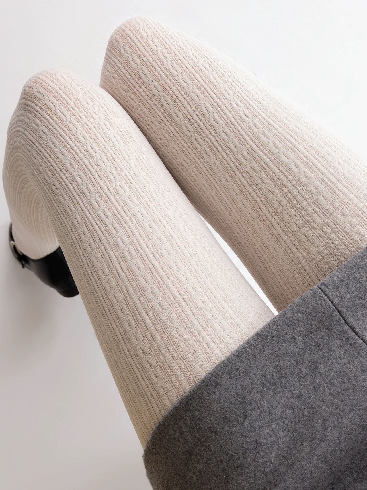 Patterned Cable Knitted Tights