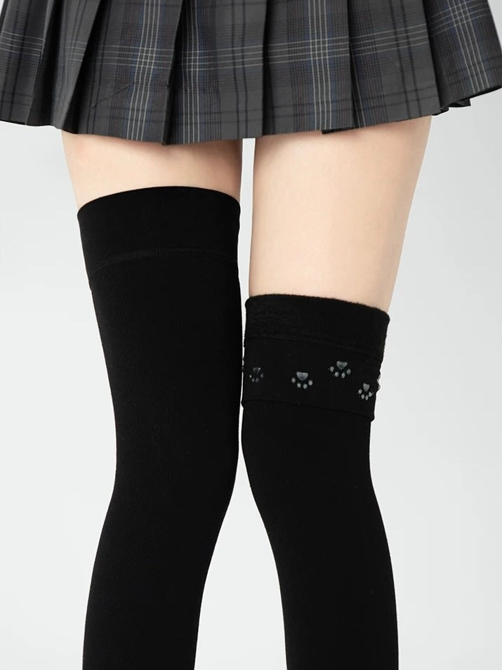 Non-Slip Thermal Thigh Highs