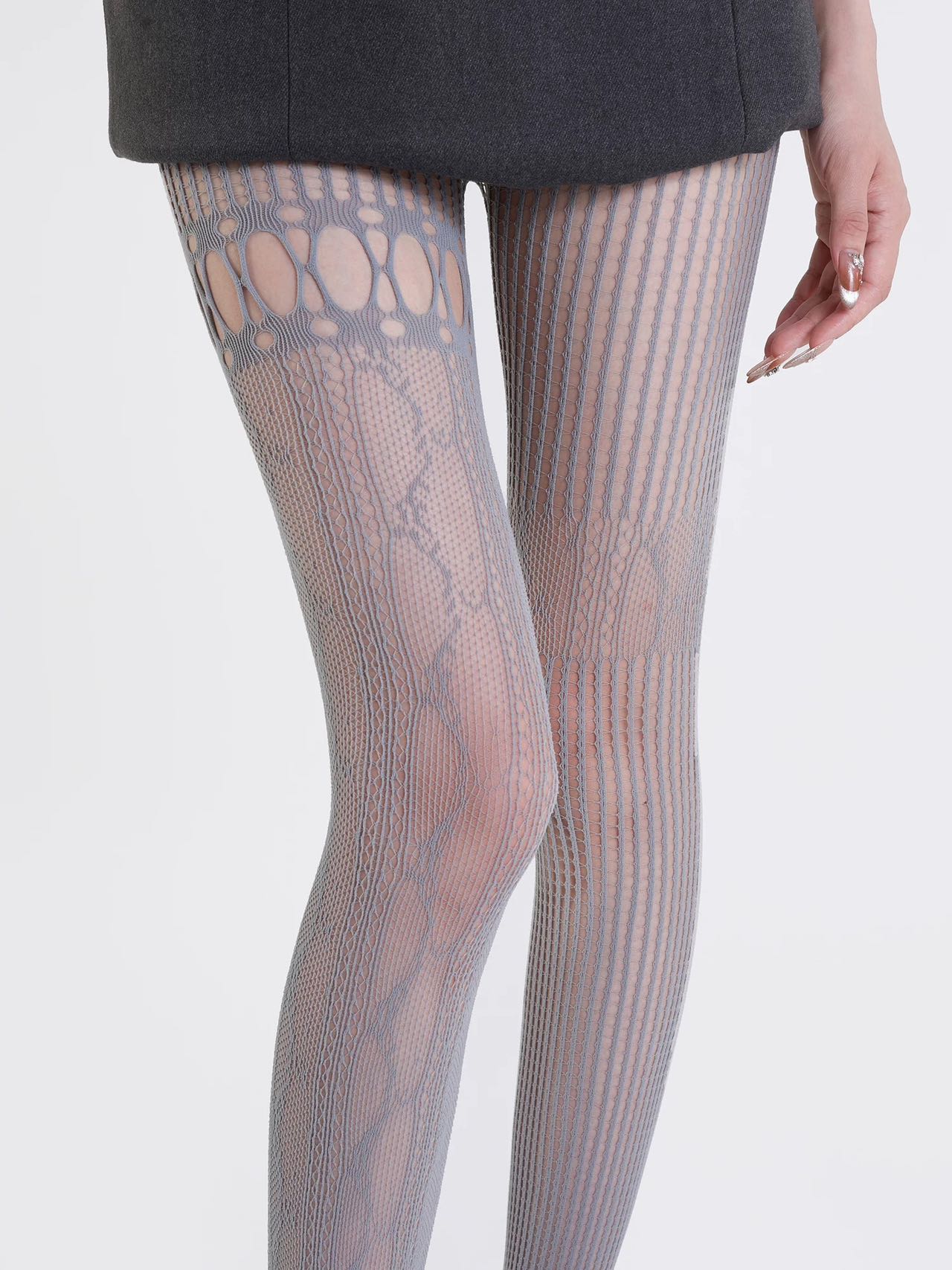 Patterned Fishnet Tights