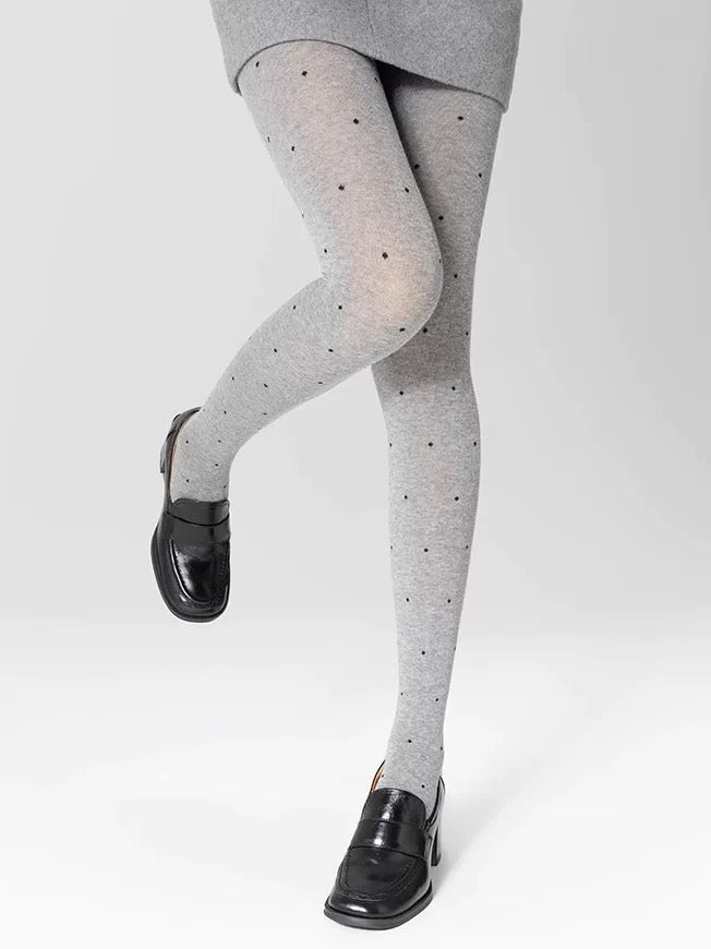 Dotted Cotton Tights