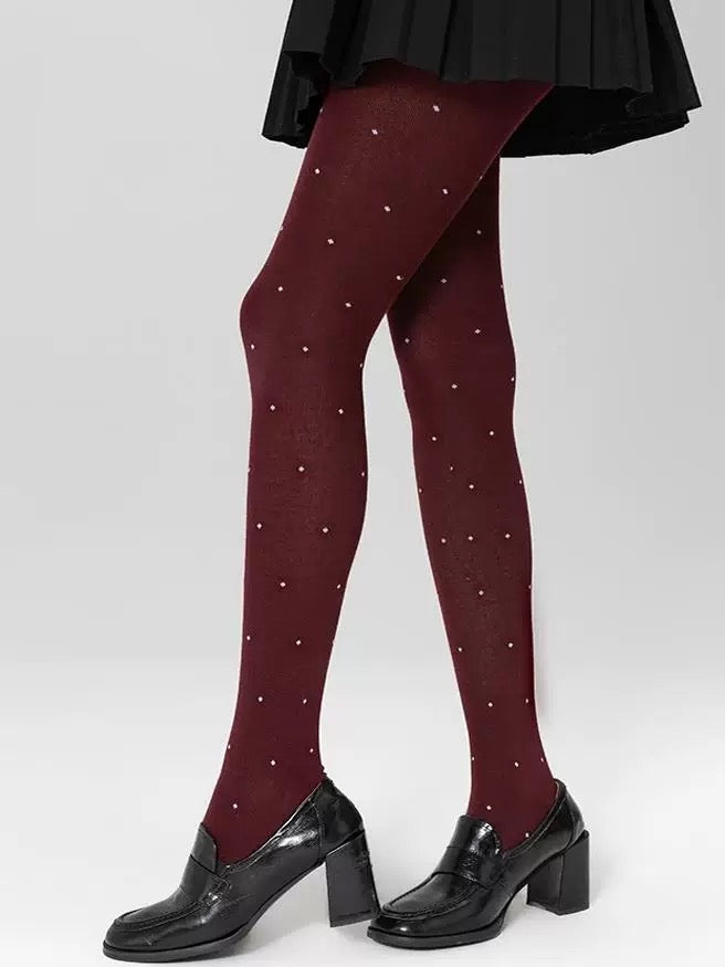 Dotted Cotton Tights