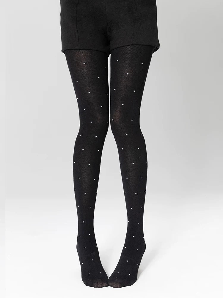 Dotted Cotton Tights