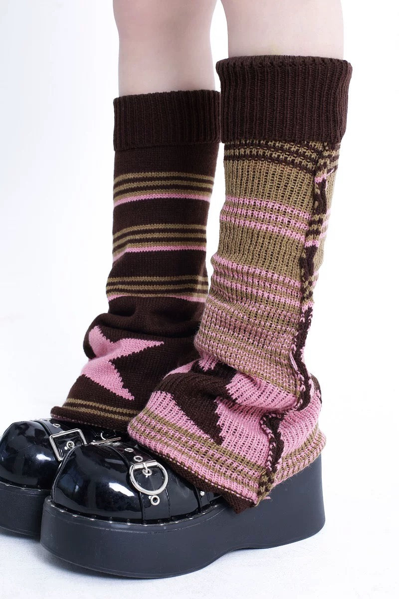 Double Sided Knitted Leg Warmers
