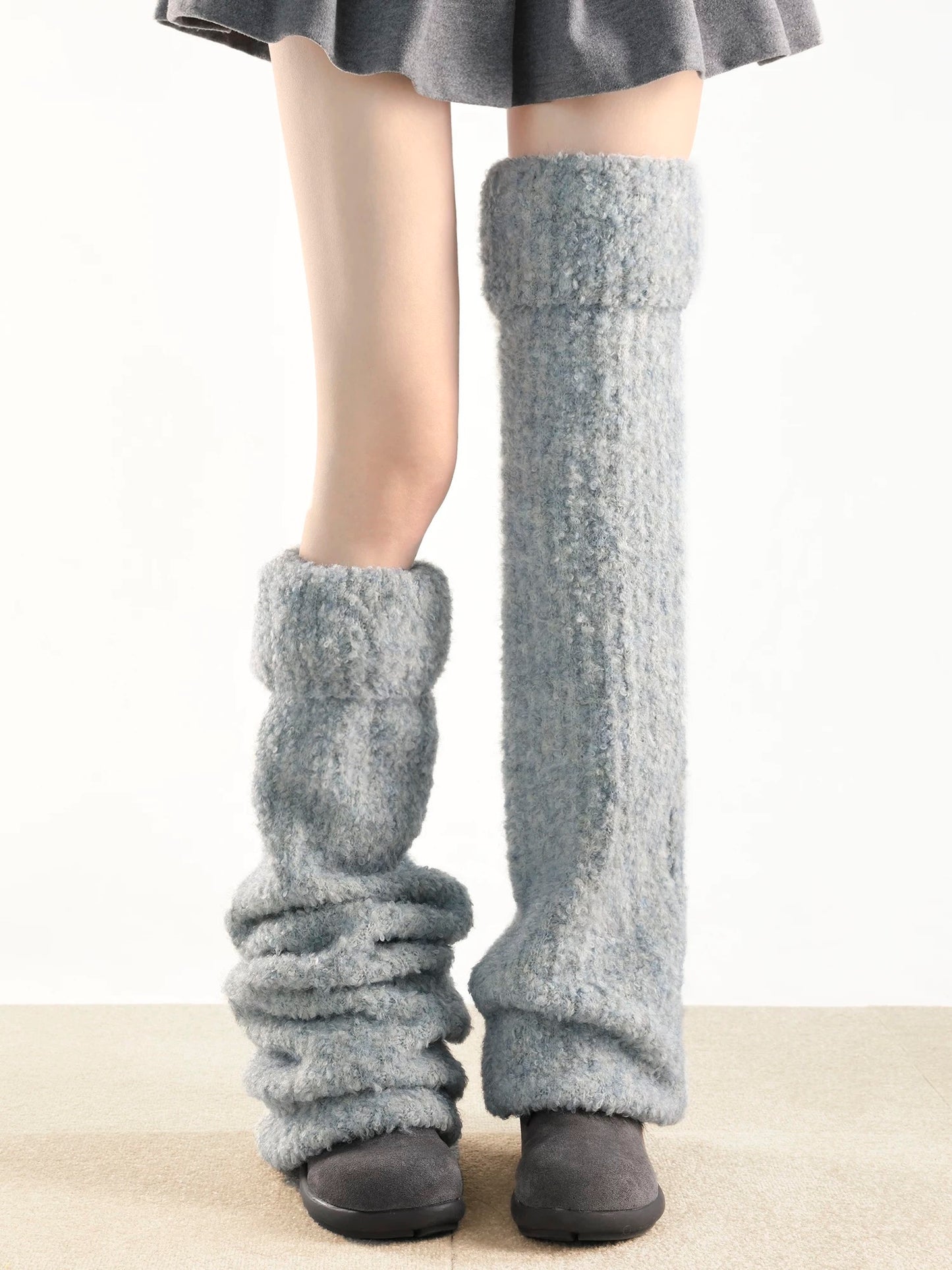 Extra Long Cashmere Blended Leg Warmers