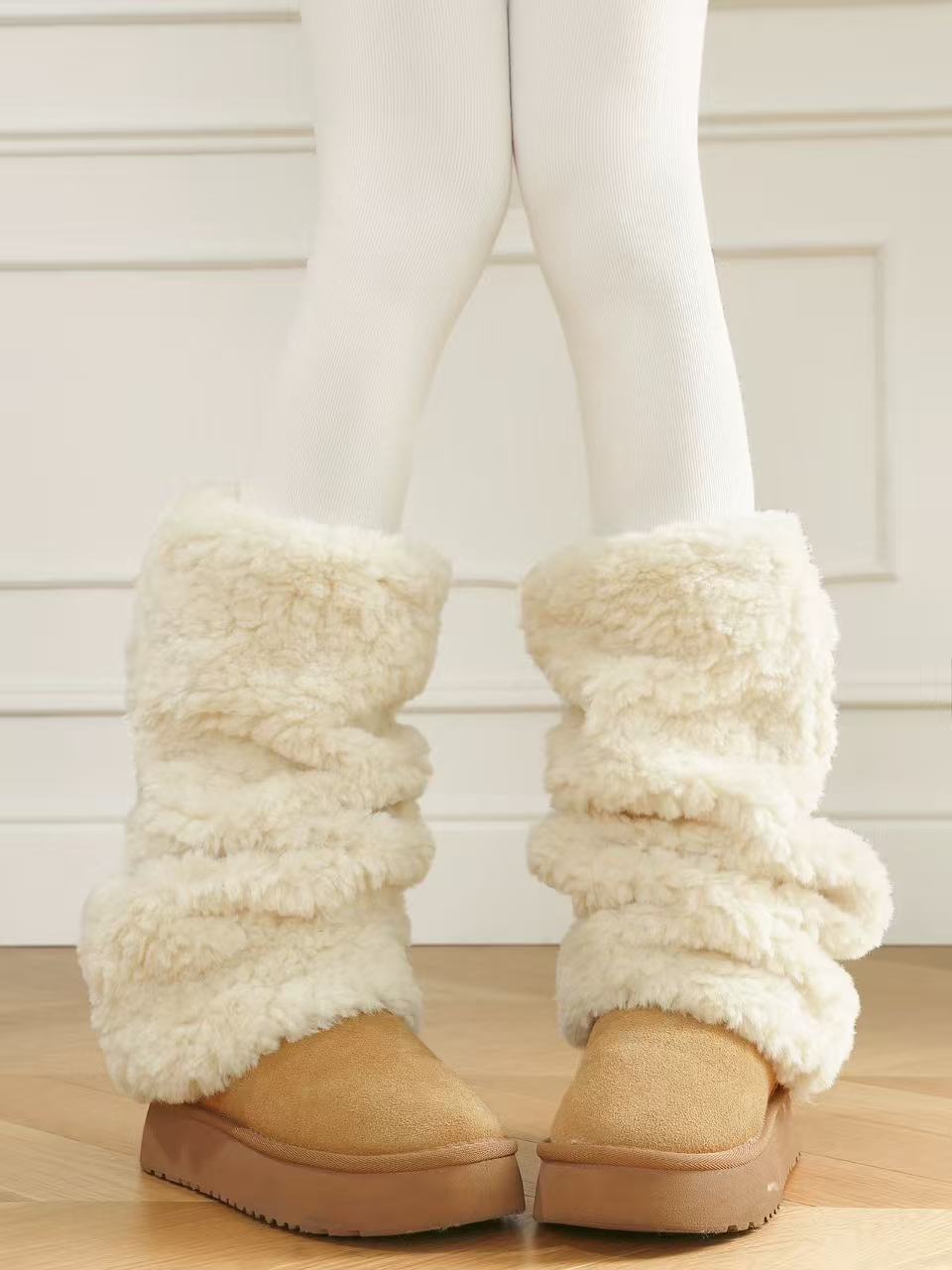 Extra Thick Fleece Leg Warmers