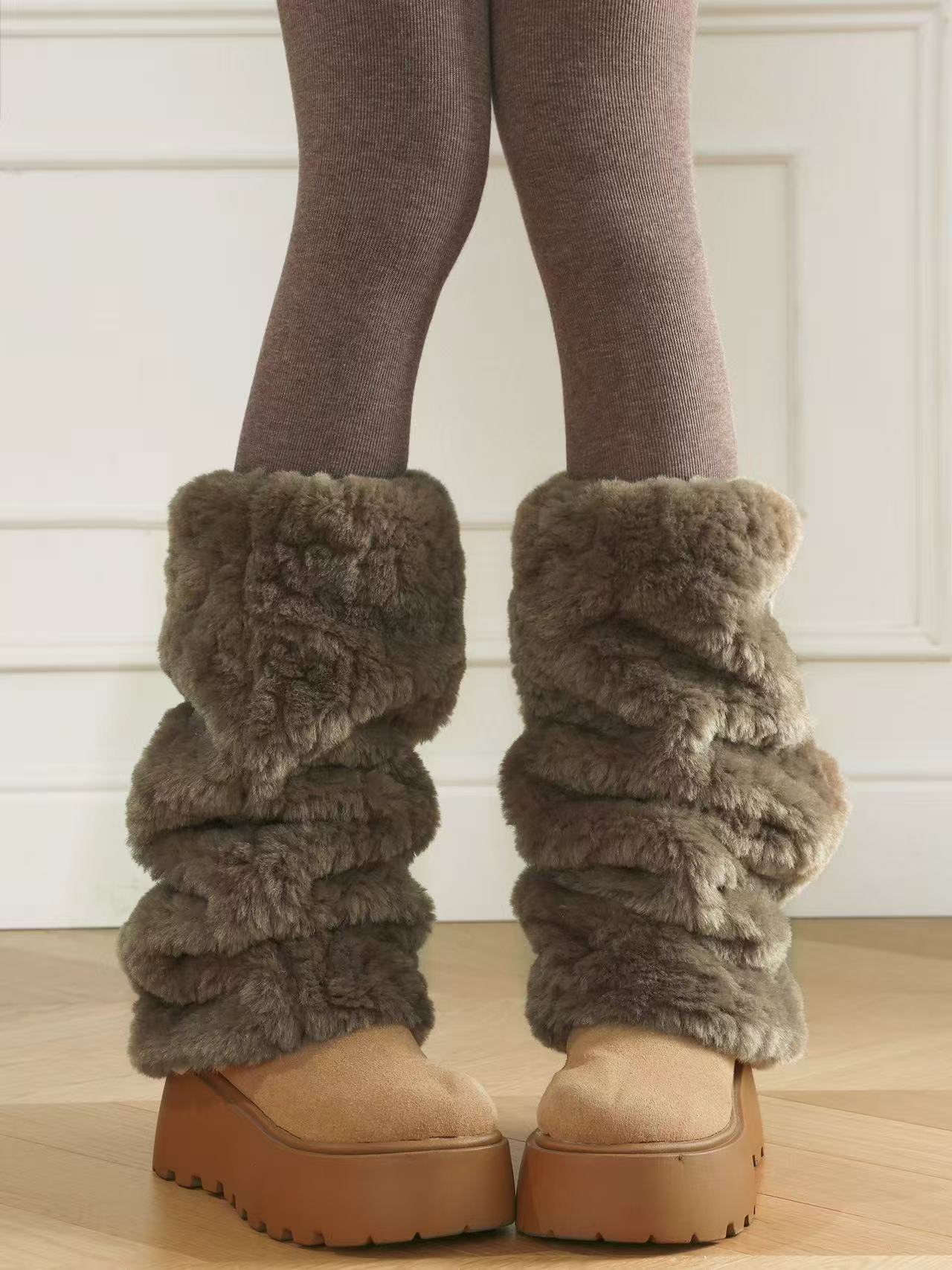 Extra Thick Fleece Leg Warmers