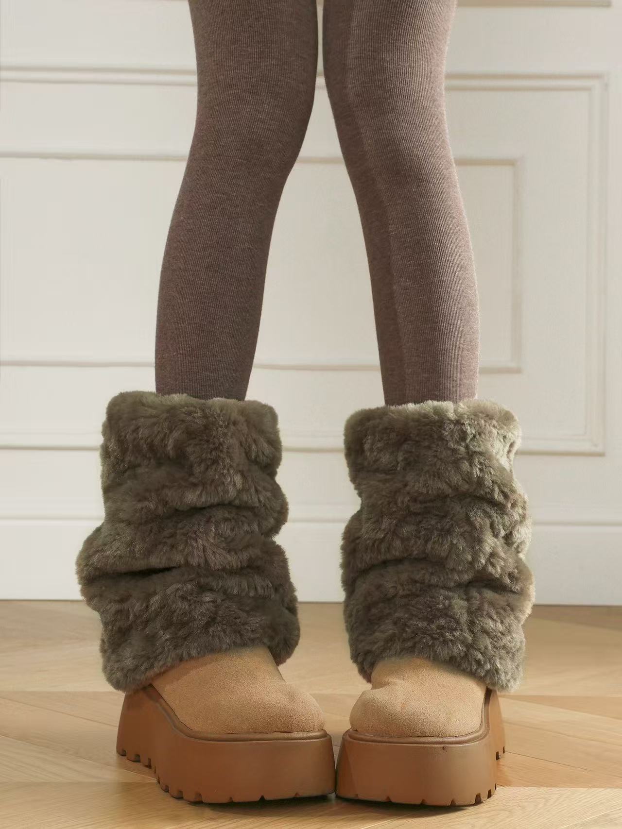 Extra Thick Fleece Leg Warmers